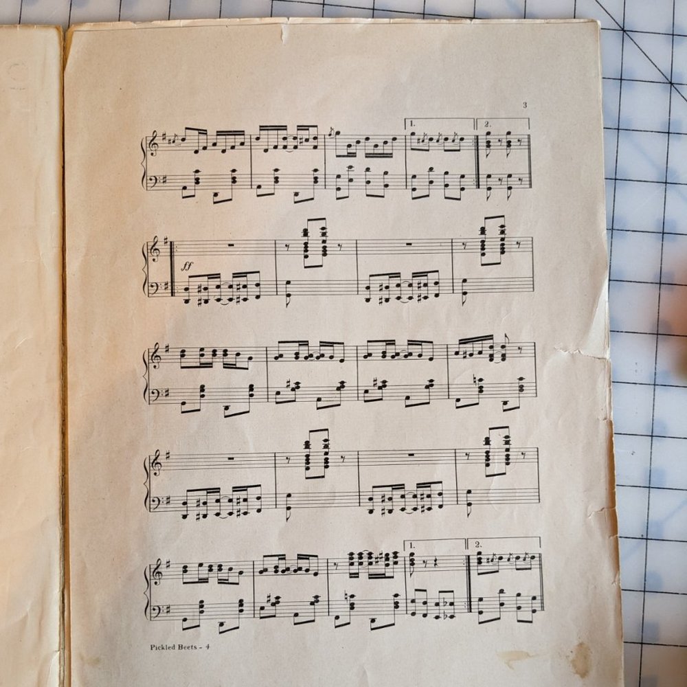 Antique Sheet Music from the 1900s - Picture 7 of 7